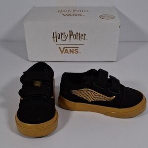 Vans Harry Potter Black and Gold Kids Sneakers
